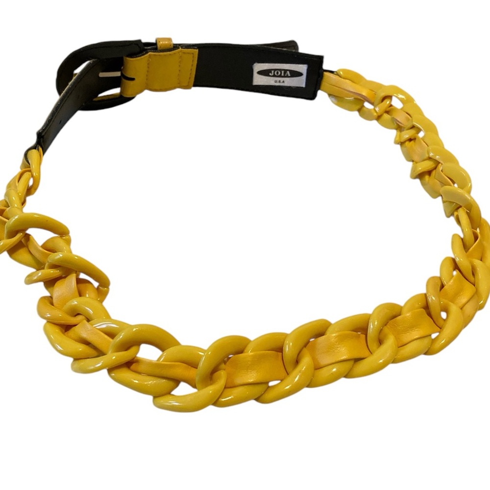 Joia Yellow Chain Belt 40”